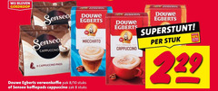  douwe egberts senseo oploskoffie koffiepads 8 10 cappuccino pads verwenkoffie pak stuks zak macchiato original stuk 