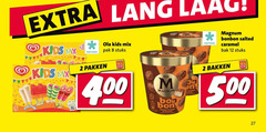  2 8 10 12 27 55 500 lang laag kids ola mix diepvries pakken pak stuks magnum bonbon salted caramel bak bakken bon almond 