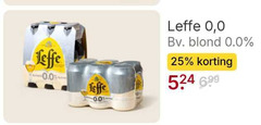  leffe alcoholvrij bier 25 0.0 blond 