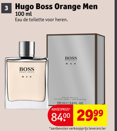  3 100 hugo boss orange men ml eau toilette heren man natural spray vaporisateur oz 