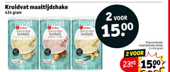  2 200 1500 kruidvat maaltijdshake meal maaltijd repas shake banana flavour aardbei fraise vanille happy vezels source 