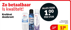  100 150 160 kruidvat deodorant stuk fresh quick dry zweet lichaamsgeur les odeurs anti transpirant men protect alcohol invisible witte strepen gele vlekken taches deospray ml 