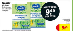  40 60 wapiti stuks ondersteunen natuurlijke stoelgang natuurlijk gezond darmfunctie complex ondersteunt tabletten stuk gezondheidsproduct lees 