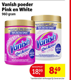  vanish poeder pink white la utilisation verwijdert vlekken keer wassen sans voorbehandeling pour action des couleurs poudre efficace cycle effectief korte cyclus kleuren chloor vlekverwijderaar vos blancs wit weer wasgoed 