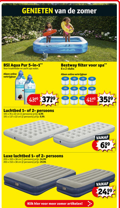  1 2 5 6 22 genieten zomer aqua pur kraakhelder zacht spa water online verspil 5-in-1 form formule bestway filter stuks luchtbed persoons cm 99 9 luxe 24 69 klik artikelen 