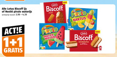  1 lotus biscoff ijs waterijs actieprijs 3.99 sticks new water melon sandwiches biscuits 