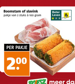  2 100 200 boomstam slavink pakje stuks beter leven dieren bescherming 