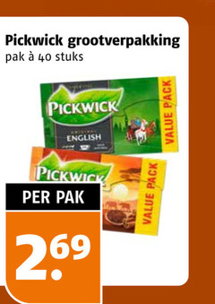  pickwick thee 40 grootverpakking pak stuks english pack 