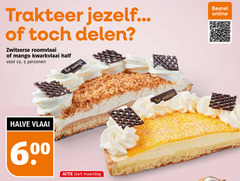  5 jezelf delen zwitserse roomvlaai mango kwarkvlaai ca. personen halve vlaai 00 start maandag online 