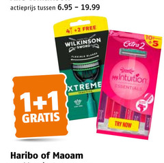  1 2 4 10 actieprijs free wilkinson sword xtreme my intuition essentials try haribo maoam 