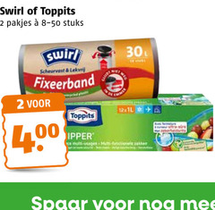  swirl toppits vershoudfolie pedaalemmerzakken 2 30 stuks scheurvast lekvrij fixeerband spaar 