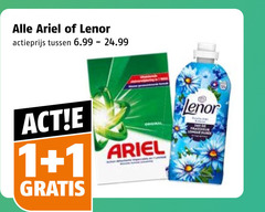  ariel lenor wasverzachter wasmiddel 1 actieprijs san fraicheur longue 