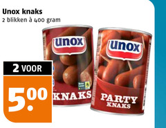  unox knakworsten 2 400 500 knaks blikken party 