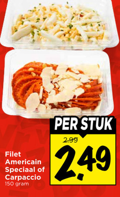  filet americain 150 carpaccio stuk 