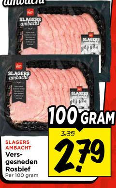  100 279 slagers ambachtelijke ambacht gesneden rosbief 