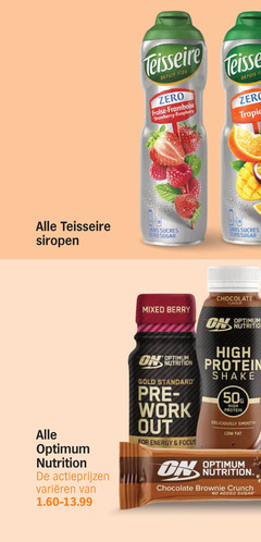  50 teisseire siropen depuis zero fraise framboise strawberry raspberry tropical sans sucres sugar chocolate flavour optimum nutrition varieeren mixed berry high protein gold standard work out for energy focus shake smooth added brownie crunch 