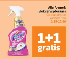  vanish vlekkenverwijderaar 1 2x kracht merk vlekverwijderaars varieeren action vlekken taches spray 