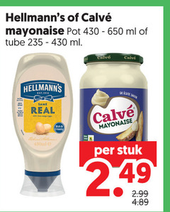 klik op dit plaatje voor een vergroting en voor vergelijkbare aanbiedingen gerelateerd aan
hellmans calve mayonaise 430 650 pot ml tube same real stuk hellmans calve mayonaise 430 650 pot ml tube same real stuk