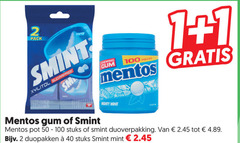  mentos kauwgom 1 2 40 50 100 pack mint smint sugarfree chewing gum pieces mighty scale pot stuks duopakken 