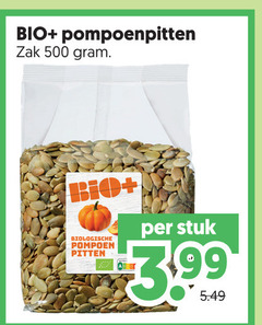  500 bio pompoenpitten zak biologische pompoen pitten stuk 3.99 