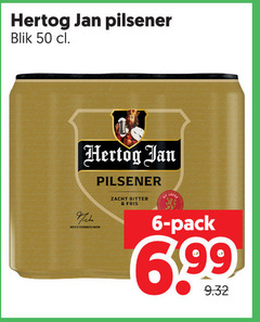  hertog jan blikjes bier 6 50 pilsener blik meesterbrouwer zacht bitter pack 