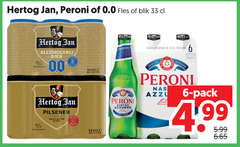  hertog jan blikjes bier 6 33 peroni 0.0 fles blik alcoholvrij 00 pilsener zacht bitter 5 1 premium stile italiano pers italia nastro azzurro italiana qualita bottles 330ml pack 5.99 