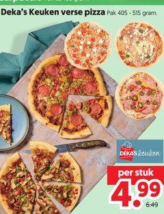  verse pizza keuken pak stuk 
