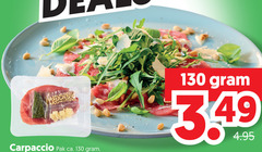 130 gram 3.49 4.95 carpaccio pak ca. . 