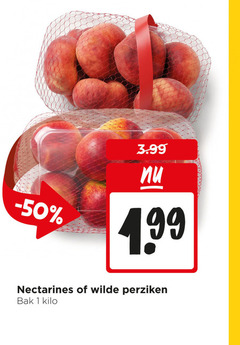  1 3.99 nectarines wilde perziken bak kilo 