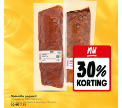  spareribs 30 730 varken sparerib smokey bbq jumbo gewicht gegaard gegrild ca. beter leven score spare sweet 