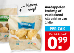 aardappelen 1 nieuwe oogst vastkokend kruimige 1kg kruimig zakken kilo zak 