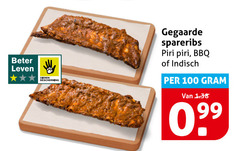  spareribs 100 beter leven dieren bescherming gegaarde piri bbq indisch 