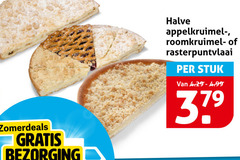  halve appelkruimel roomkruimelvlaai stuk 