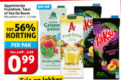  taksi appelsientje van de boom fruitdrank 1 4 40 99 100 fruitdrink pakken liter pak co troebele groen perzik vleugje fruit drink zuivel sinaasappel orange minder suiker exotisch rijk vitamine 