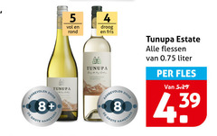  witte wijn 4 5 8 rond droog fris tunupa by hamersma aa day to handy estate flessen liter fles 