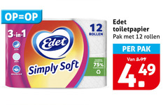 klik op dit plaatje voor een vergroting en voor vergelijkbare aanbiedingen gerelateerd aan
edet toiletpapier 1 3 12 zacht absorberend simply soft rollen pak edet toiletpapier 1 3 12 zacht absorberend simply soft rollen pak