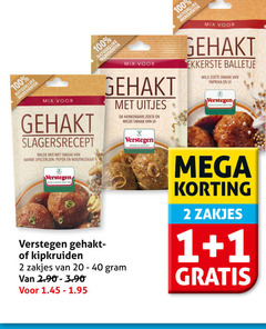  verstegen kruiden 1 2 20 40 100 ingredienten mix gehakt milde warme specerijen peper nootmuskaat uitjes zoete ui spices sauces balletje mild paprika r gehaktballen kipkruiden zakjes mega 