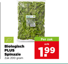  spinazie 200 biologisch zak 