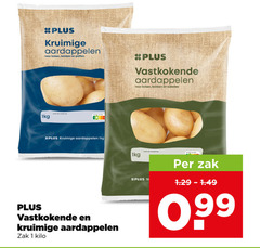  aardappelen 1 kruimige koken bakken poffen 1kg vastkokende salades zak kilo 99 