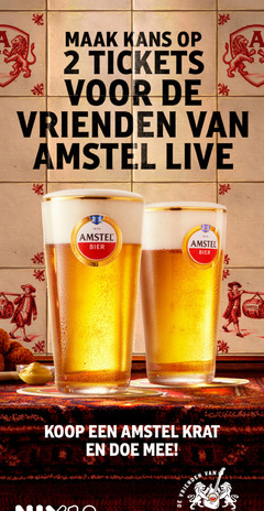  amstel bier 2 1870 kans tickets vrienden live biere krat 