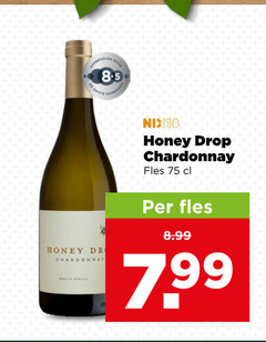  witte wijn nix18 honey drop chardonnay fles dr south africa 