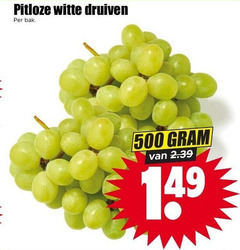  druiven 500 pitloze witte bak 