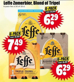  leffe speciaalbieren 6 30 33 zomerbier blond tripel pack fles limitee saisonniere anno dice triple blonde biere 