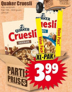 klik op dit plaatje voor een vergroting en voor vergelijkbare aanbiedingen gerelateerd aan
quaker cruesli pak chocolate darth pack xl 3.99 quaker cruesli pak chocolate darth pack xl 3.99