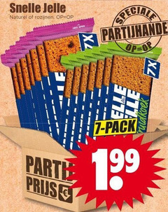  snelle jelle ontbijtkoekrepen 7 naturel rozijnen darth open elle pack 
