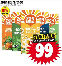  zonnatura thee 10 20 99 100 pak stuks zon natura nat brand bio kamille trust 
