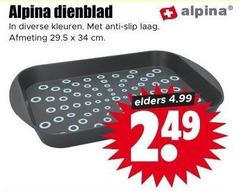 klik op dit plaatje voor een vergroting en voor vergelijkbare aanbiedingen gerelateerd aan
34 alpina dienblad kleuren anti slip laag cm elders 34 alpina dienblad kleuren anti slip laag cm elders