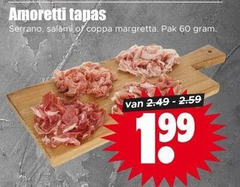  salami 60 amoretti tapas serrano coppa pak 