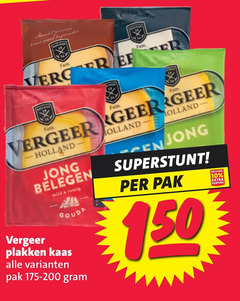  vergeer kaasplakken 10 34 150 tam fam cr holland jong belegen mild rom goud kaas pak 