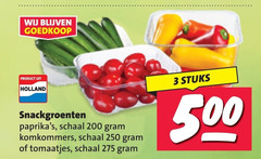  3 200 250 500 holland snackgroenten schaal komkommers tomaatjes stuks 